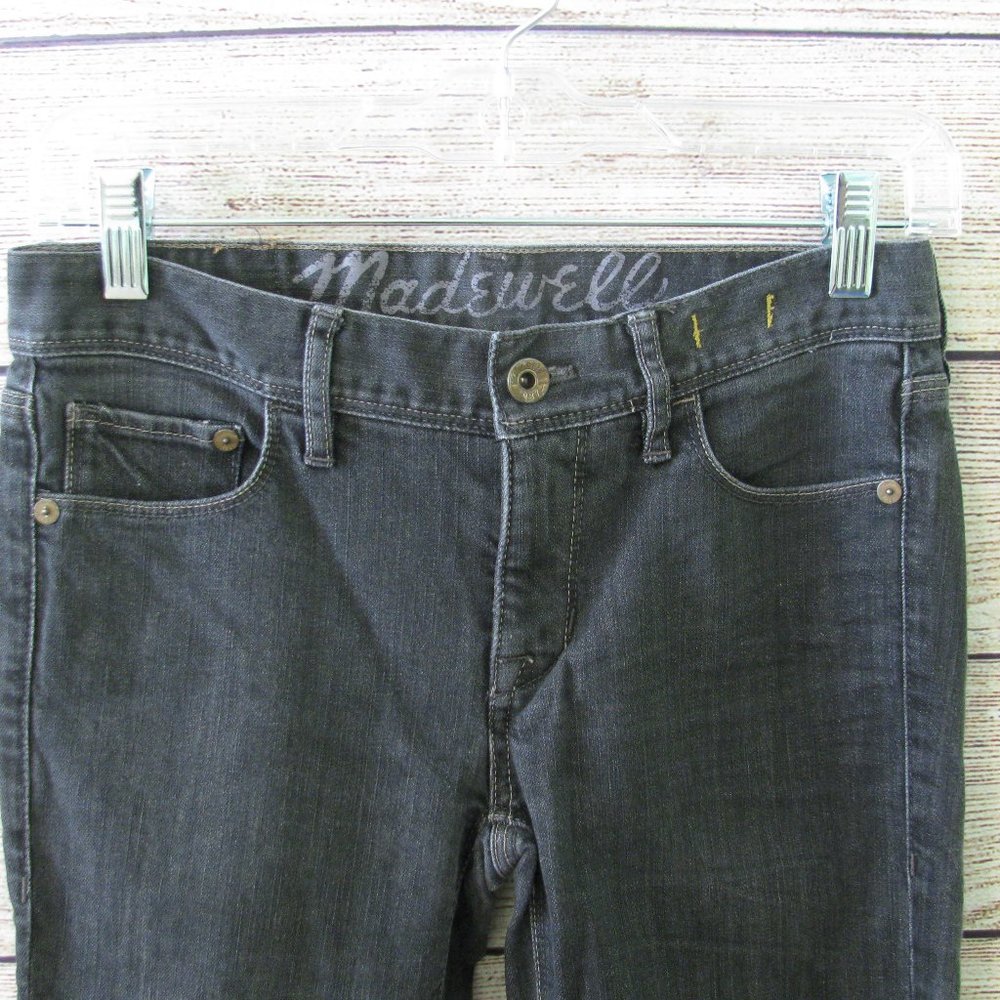 Madewell Bootlegger Black Washed Jeans - Picture 2 of 6